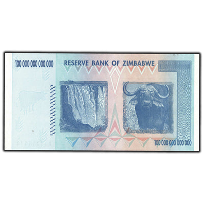 SOLD Zimbabwe 2008 100 Trillion Dollar Banknote P #91 - Uncirculated