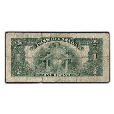 SOLD $1 1935 Bank Of Canada Note Series A BC-1 - Small Tear
