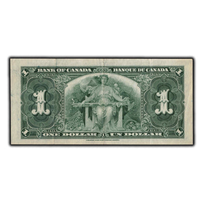 SOLD $1 1937 Bank Of Canada Note Gordon-Towers K/A Prefix BC-21c - EF-40