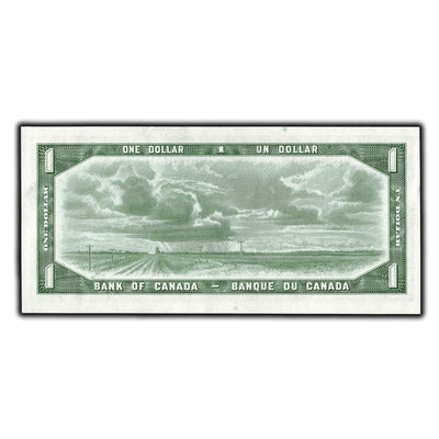 SOLD $1 1954 Bank of Canada Note Beattie-Coyne U/L Prefix BC-37a - Ch UNC