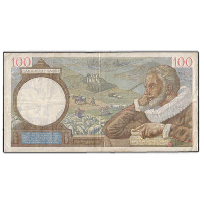 SOLD France 1940 100 Francs Note P #94
