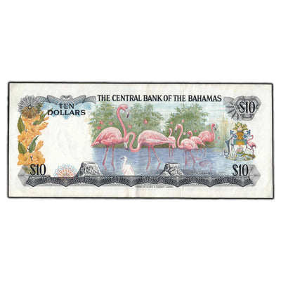 SOLD Bahamas Central Bank 1974 $10 Note P #38a