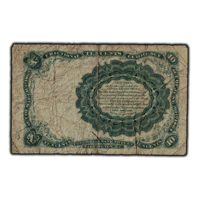SOLD United States 1863 10 Cents Fractional Currency Note P #122c