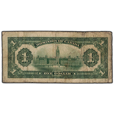 SOLD $1 1917 Dominion of Canada Note Series E DC-23a
