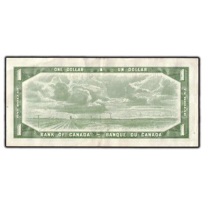 SOLD $1 1954 Bank of Canada Note *B/M Replacement Prefix BC-37bA-i - EF-40