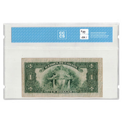 SOLD $1 1935 Bank of Canada Note French Text BC-2 - CCCS VF-25