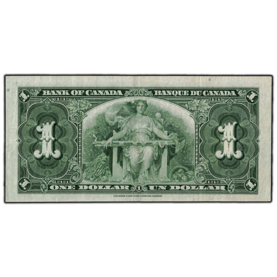 SOLD $1 1937 Bank Of Canada Note H/A Narrow Panel Prefix BC-21c - VF-30