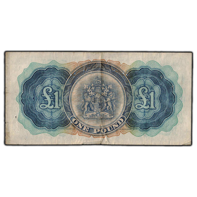 SOLD Bermuda 1952 1 Pound Banknote P #20a