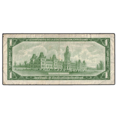 SOLD $1 1967 Bank of Canada Note *N/O Replacement Prefix BC-45bA