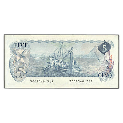 SOLD $5 1979 Bank of Canada Note Lawson-Bouey BC-53a - Ch UNC