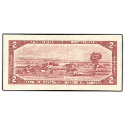 SOLD $2 1954 Bank of Canada Note *A/G Replacement Prefix BC-38cA - EF-40