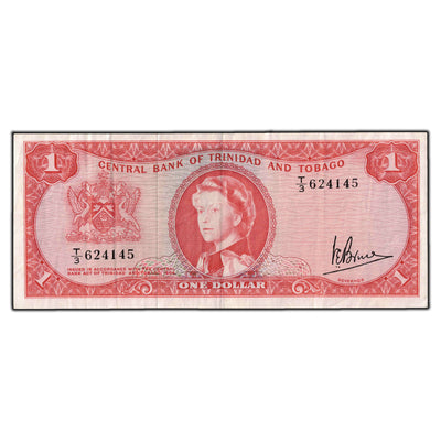 SOLD Trinidad and Tobago 1964 $1 Note P #26c