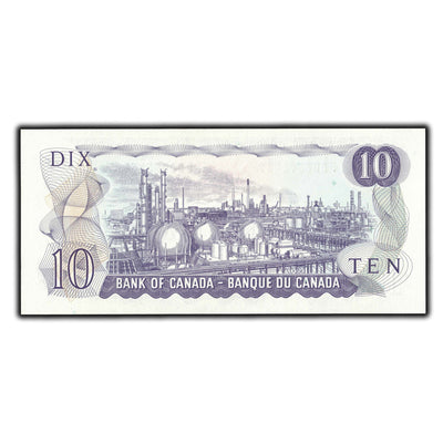 SOLD $10 1971 Bank Of Canada Note Thiessen-Crow FDD Prefix BC-49e - Ch UNC