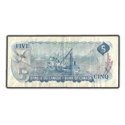 SOLD $5 1972 Bank of Canada Note *SB Replacement Prefix BC-48bA