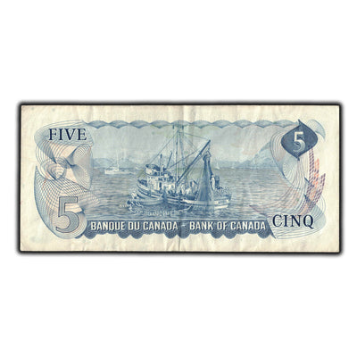 SOLD $5 1972 Bank of Canada Note *CC Replacement Prefix BC-48aA - VF-20