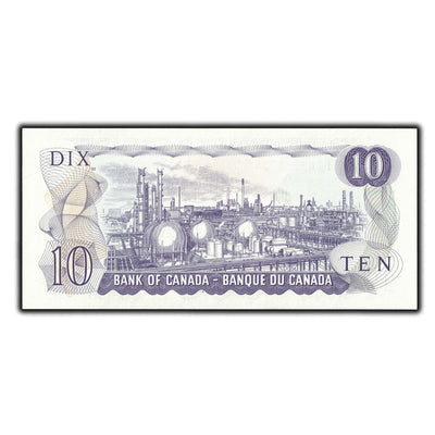 SOLD $10 1971 Bank Of Canada Note Thiessen-Crow FDH Prefix BC-49e - Ch UNC