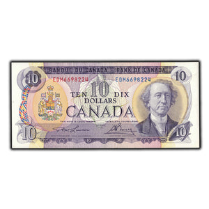 SOLD $10 1971 Bank Of Canada Note Lawson-Bouey EDM Prefix BC-49c-i - Ch UNC